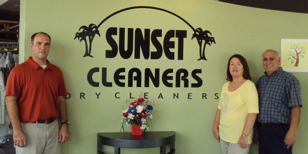 Business owners at Sunset Dry Cleaners