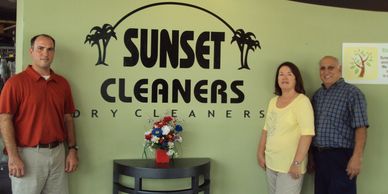 Business owners at the Dry Cleaners