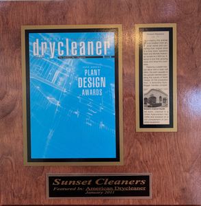 Sunset Cleaners Plant Design Award