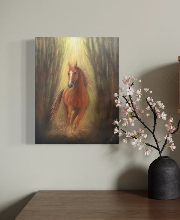 Artwork: Blazing Spirit. Year of the Fire Horse-strength, freedom, courage, and forward movement.