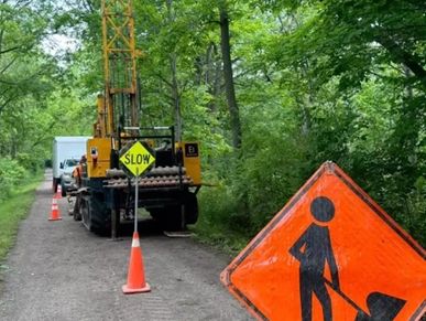 Road investigations in Niagara Falls with Elements Geo Drilling