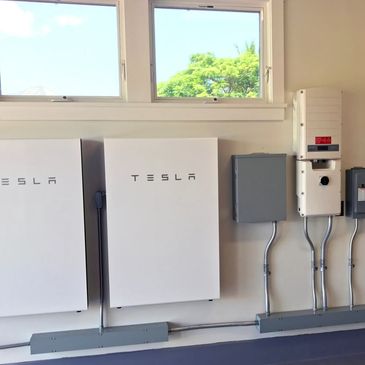 Tesla Powerwall and solar inverter