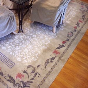 acanthus floor cloth