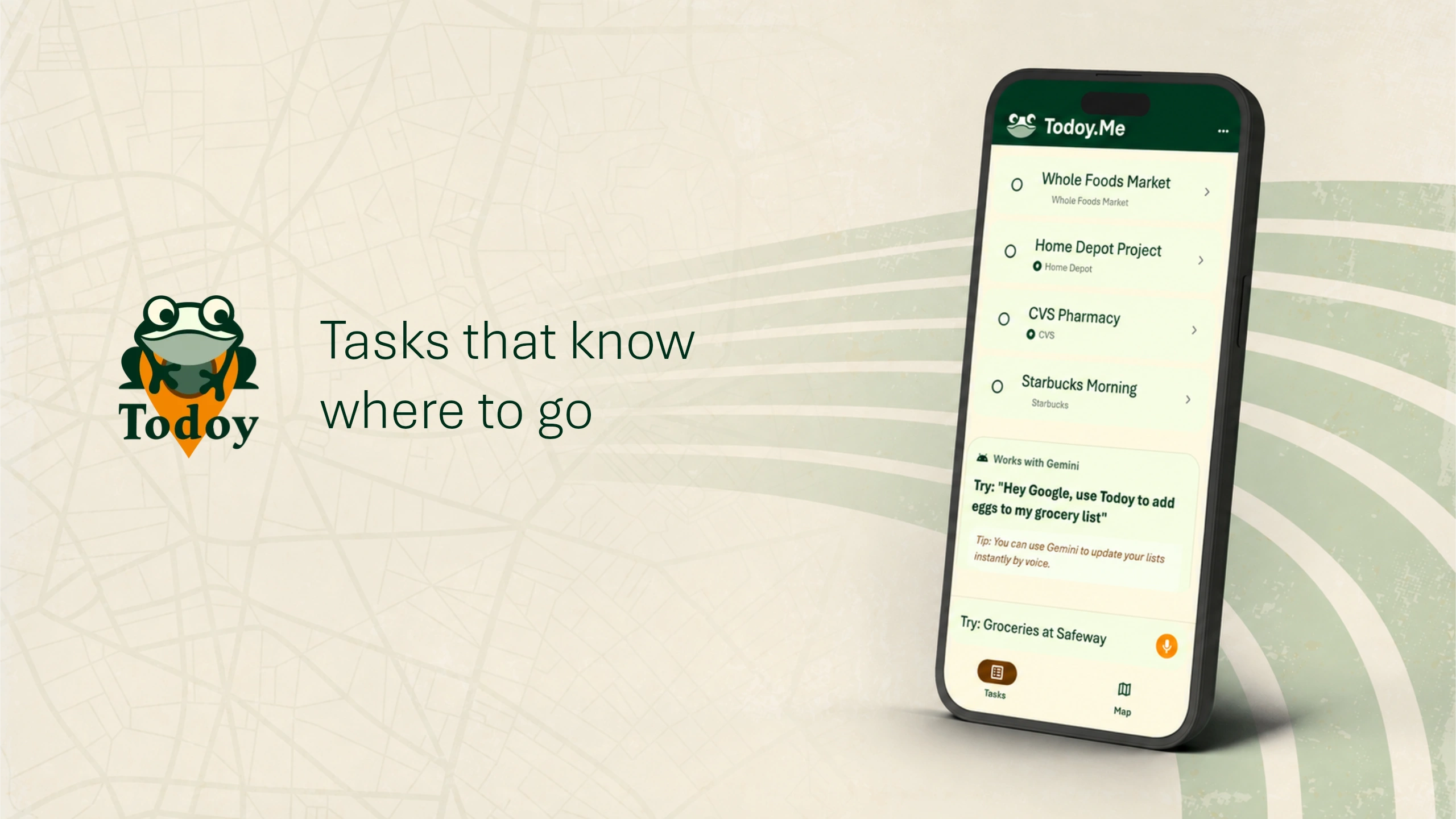 Todoy.me: Tasks that know where to go