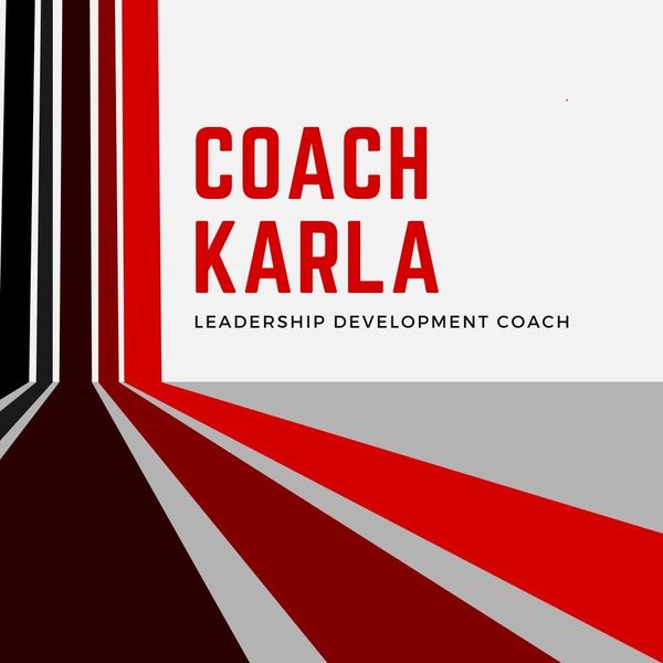 Business card design for Coach Karla, a leadership development coach.