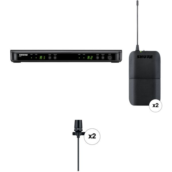 Shure BLX88 Dual Channel wireless system for rent