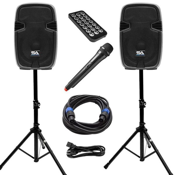 Powered Seismic Audio 10/12/15" wireless / rechargeable