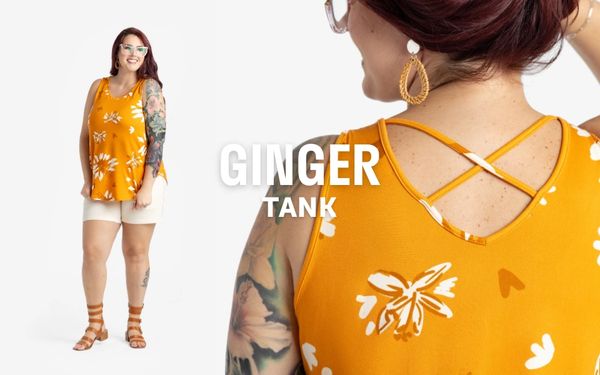 woman wearing LuLaRoe ginger tank