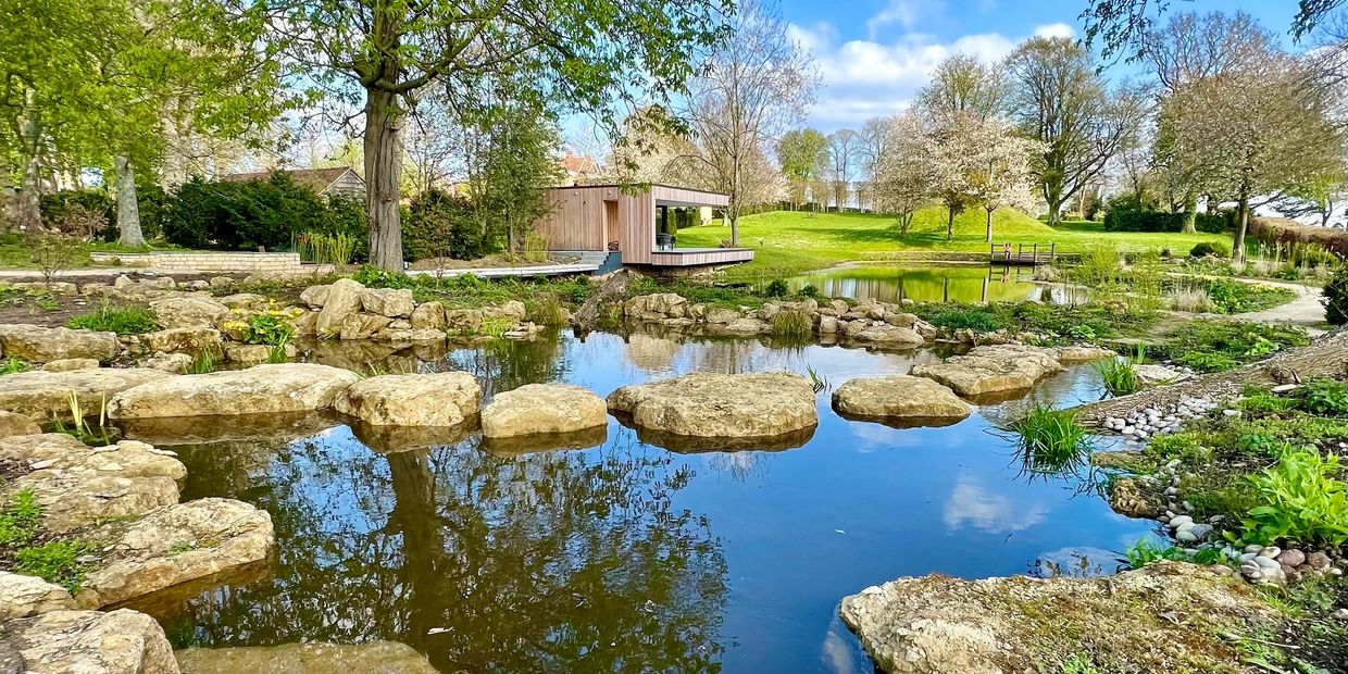 Natural swim pond