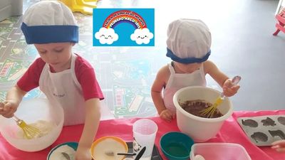 Na escola Pequeno Arco-Íris as crianças também fazem culinária!