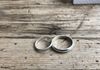 a pair of finished rings