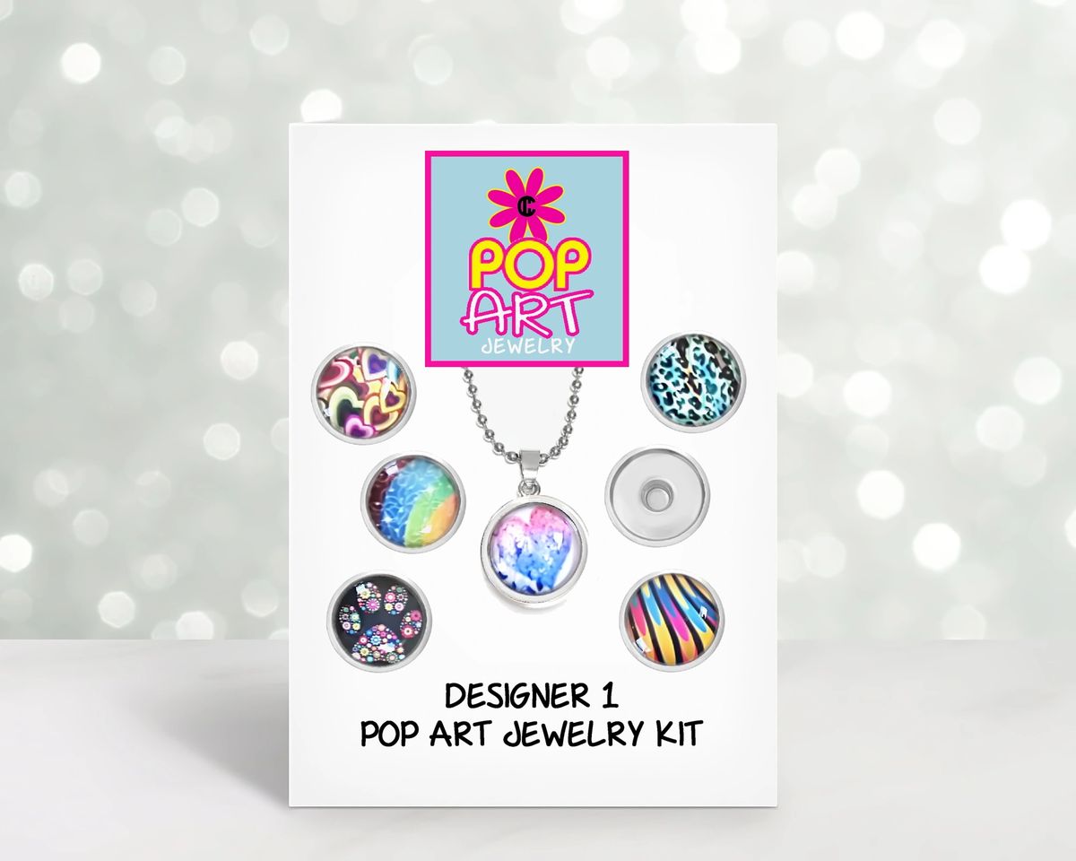 DIY Girl's POP-ART Jewelry making craft kit. Arts and Crafts activity for  all ages. Girls, Teens Teenagers, Ladies. Stocking Stuffer