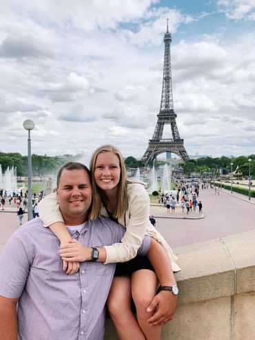 Viewpoint of Eiffel Tower in Paris, France