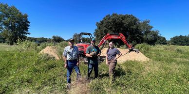 Katie and Andrew during gopher tortoise relocation