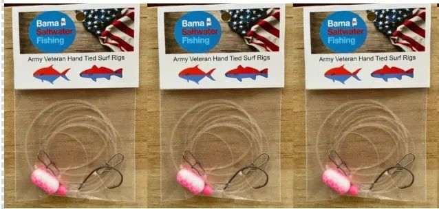 Bama Saltwater Custom Pompano Single Rigs - 3pk