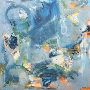 Lifting Fog is 36x36”, 1.5” deep gallery wrap canvas—acrylic with mixed media.

It felt like fog lif