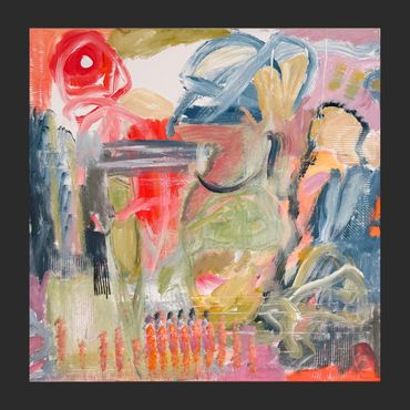 Generations 
30” × 30” 1.5” deep gallery-wrap canvas — Acrylic with mixed media