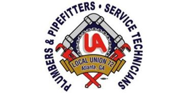 Logo of Plumbers &amp; Pipefitters Local Union 72 in Atlanta, GA.