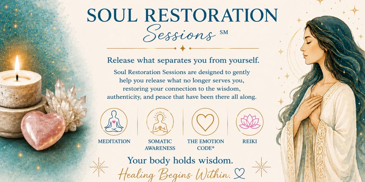 Soul Restoration Sessions promote healing through meditation and reiki.