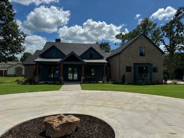 Custom lake house