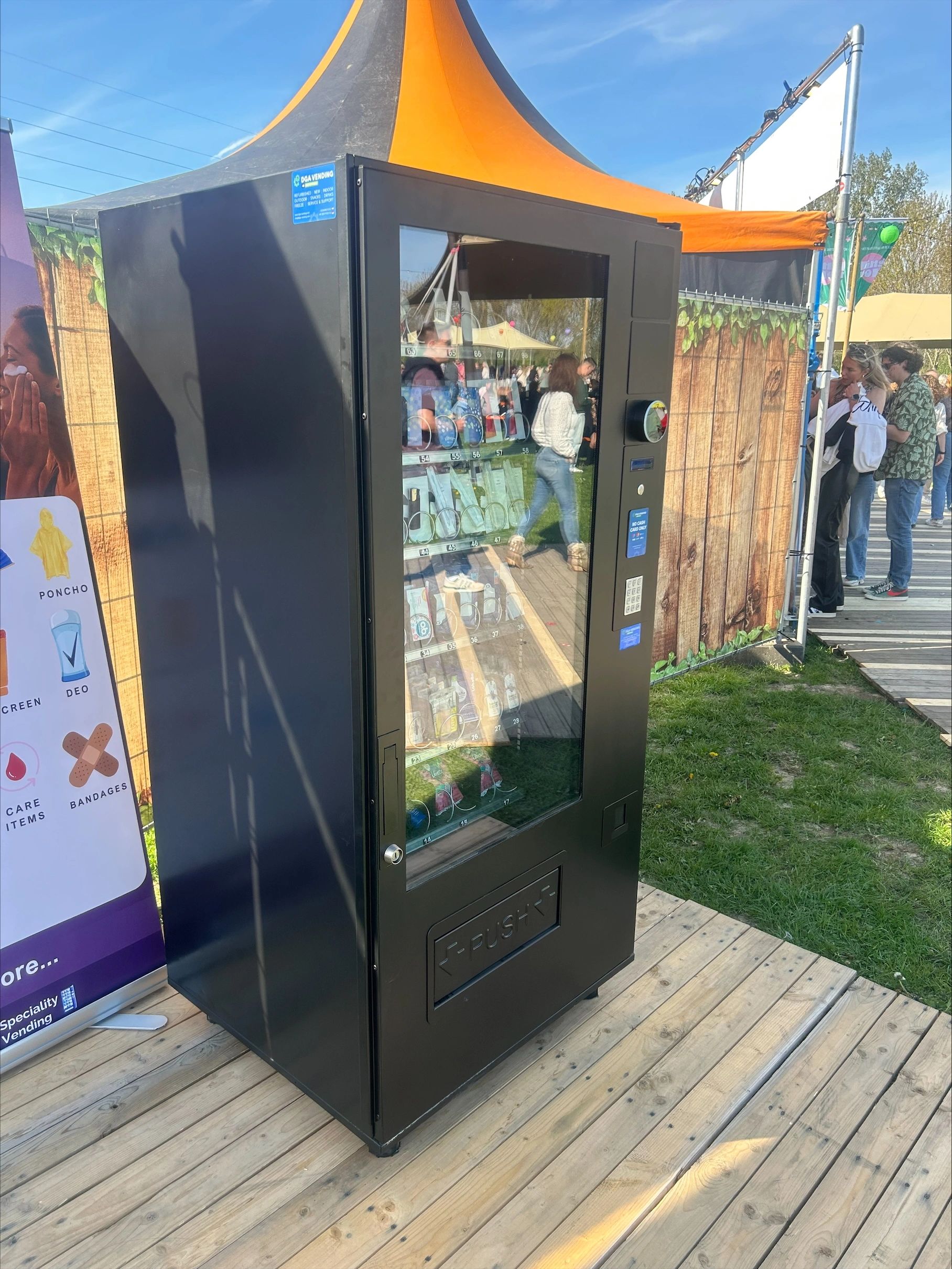 Vending machine Lingepop festival 