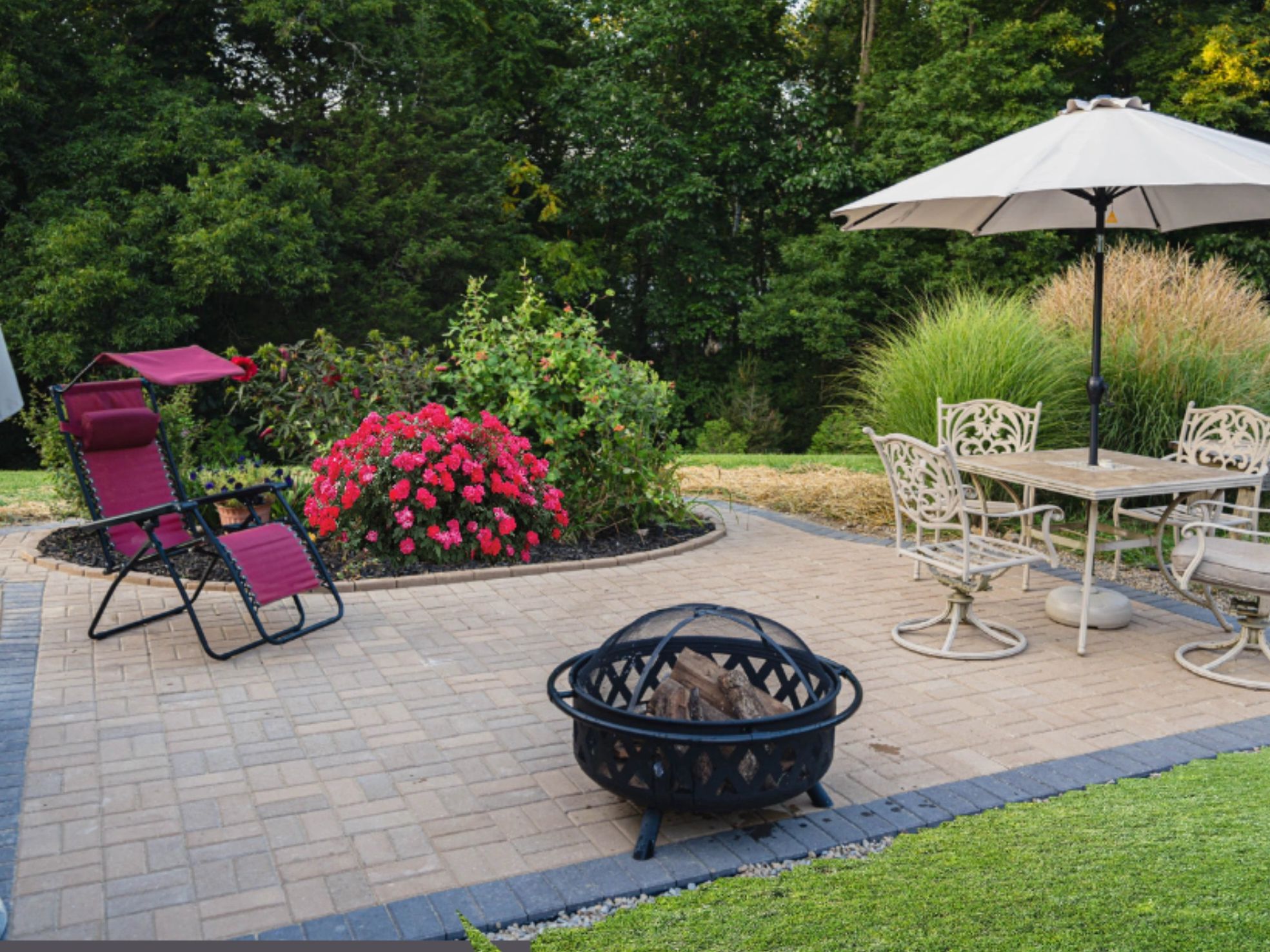 Elegant patios and walkways in outdoor hardscapes.