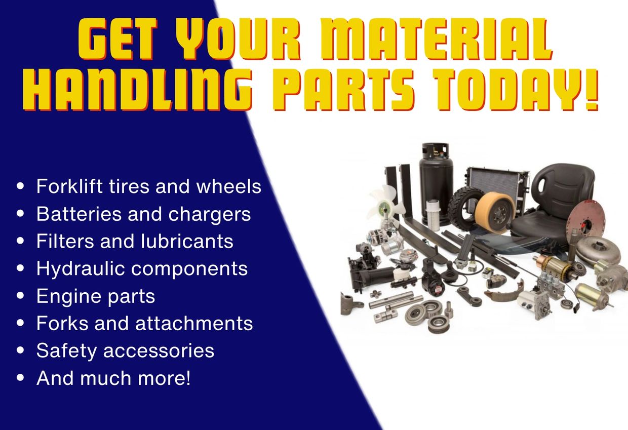 /description to this image
Forklift Service Center offers material handling parts and components, in