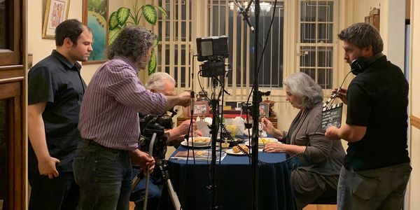 An image of a group of people on a film set.