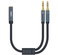 CTIA Y Splitter cable for wired headset users with Xbox One or PS4 to connect party chat