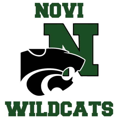 Novi Wildcats logo with a wildcat silhouette inside a large 'N'.
