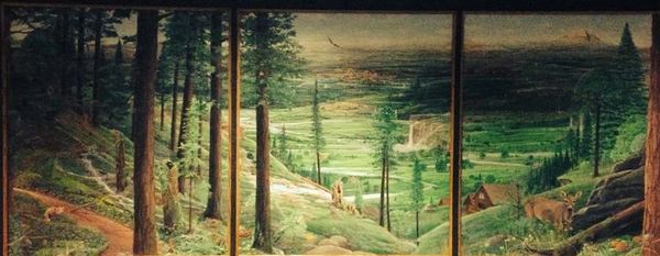 Paradise Valley.  This three panel original acrylic painting  is       x      and is for sale.