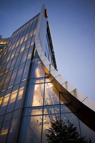 Different view of cancer center. 