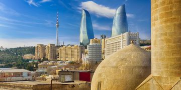 Baku skyline, Azerbaijan