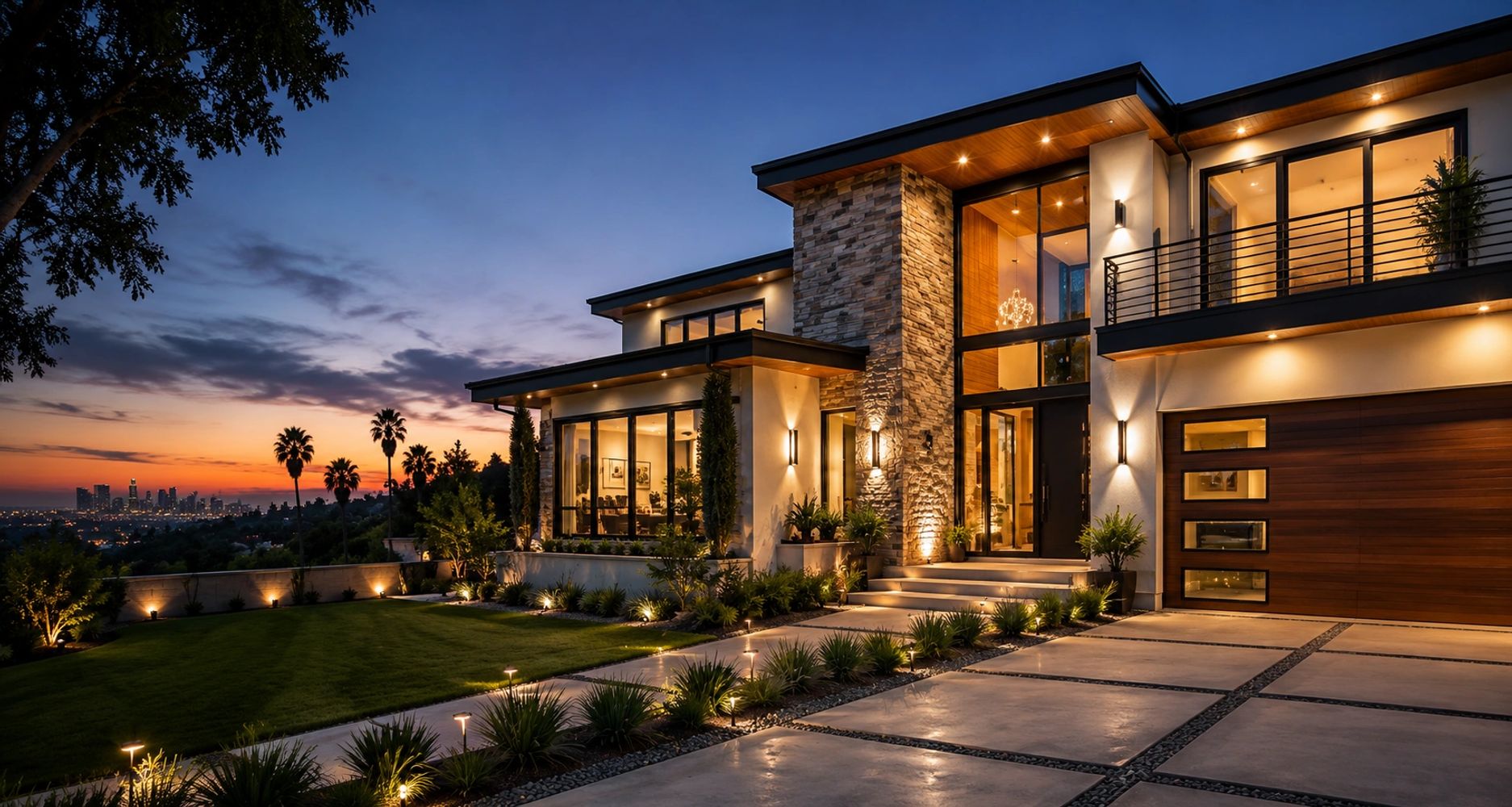 Luxury modern home representing home remodeling and construction services in Los Angeles.