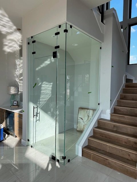 Wine rooms installation from the Modern Glass website