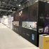 AGAM display system trade show stand, printed aluminum board, LED lighting