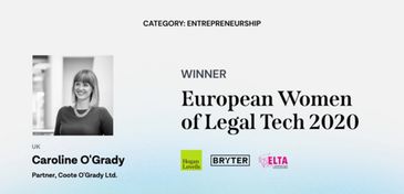 COG Legal | Winner European Women of Legal Tech | Caroline O'Grady 