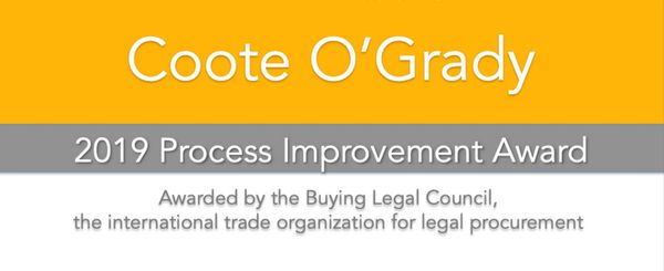 COG Legal | Buying Legal Council Process Improvement Award