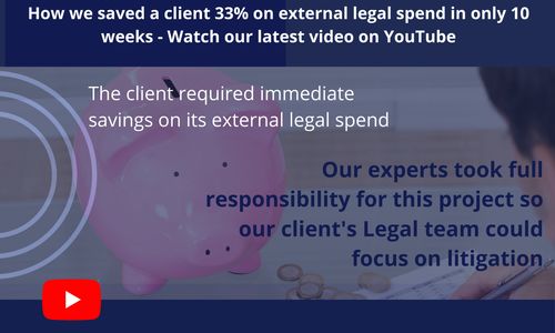 COG Legal | Legal Spend Management Video on how we saved a client 33% on external legal spend 