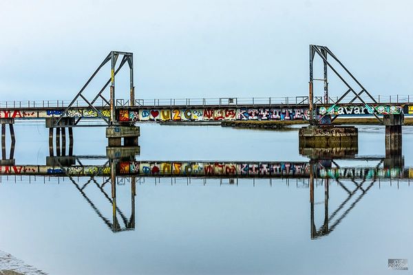 Train Trestle Over Eureka Slough.