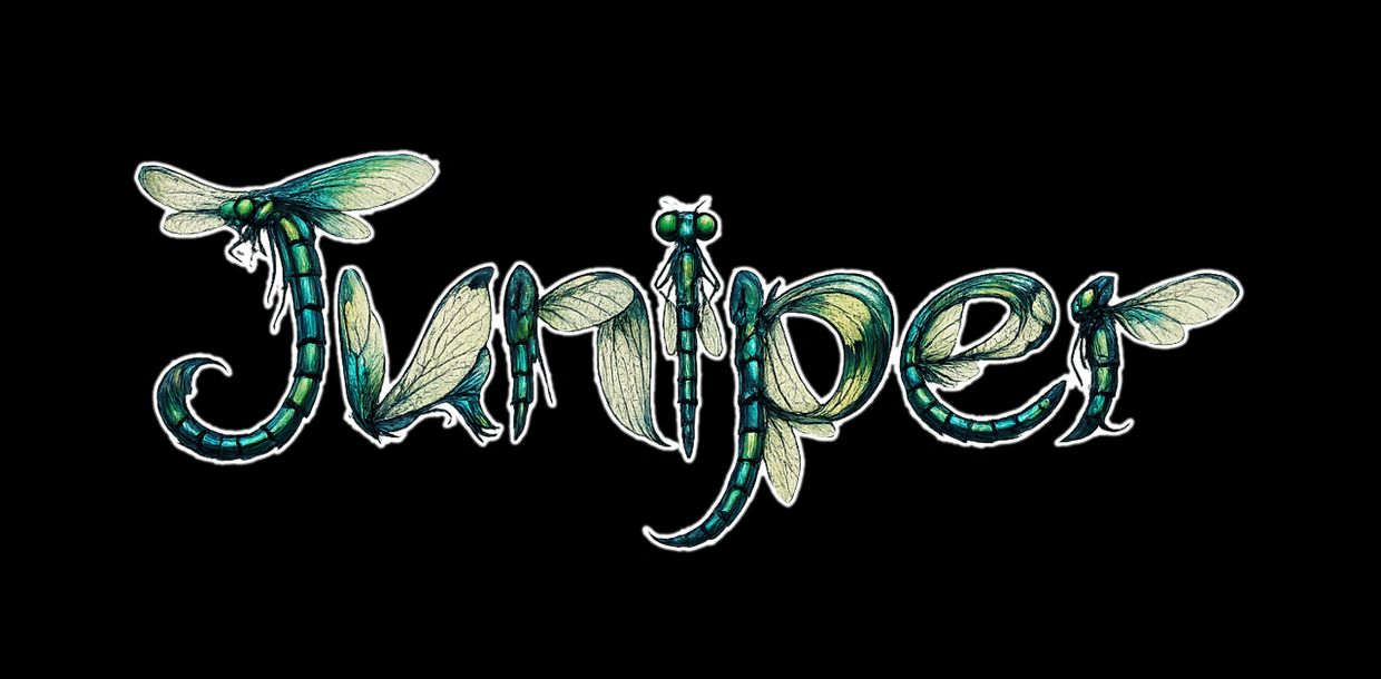 Juniper The Dragonfly logo designed by Mark W Lucke