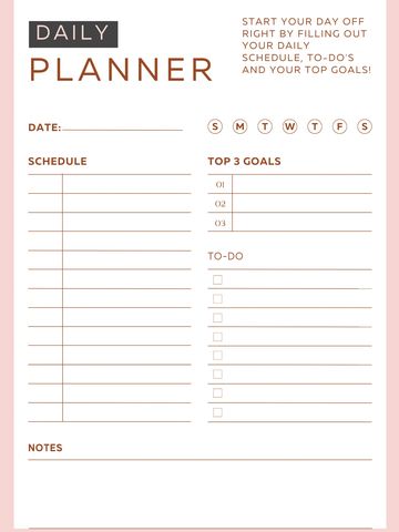 Free Daily Planner 