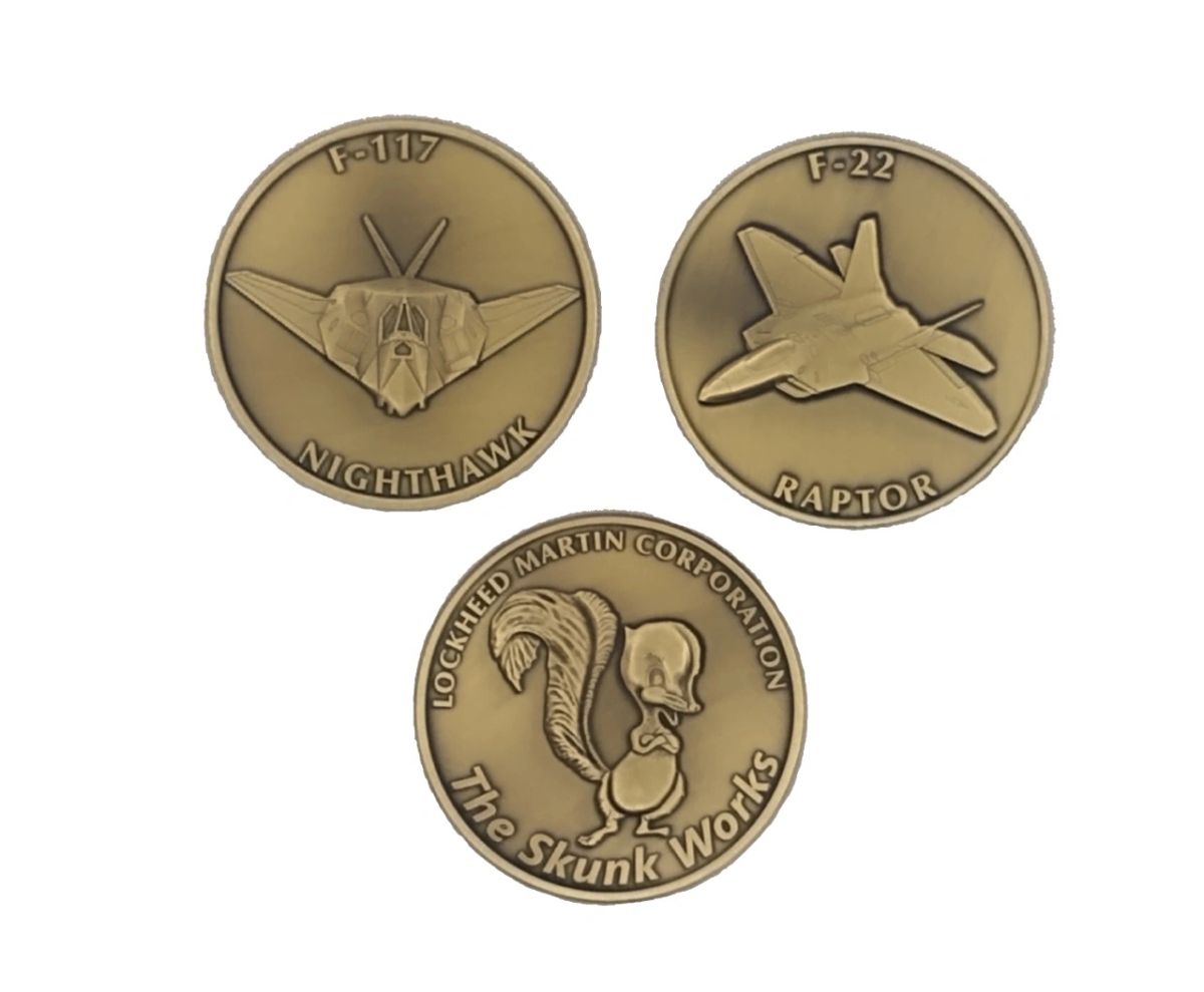Lockheed Skunk Works Fighter Plane Challenge Coin Collection GRP-0153