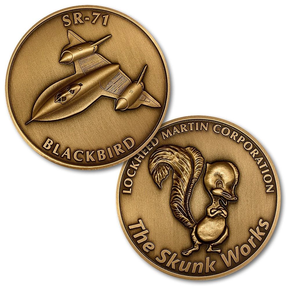 Lockheed Skunk Works SR-71 Challenge Coin CC-SR-71