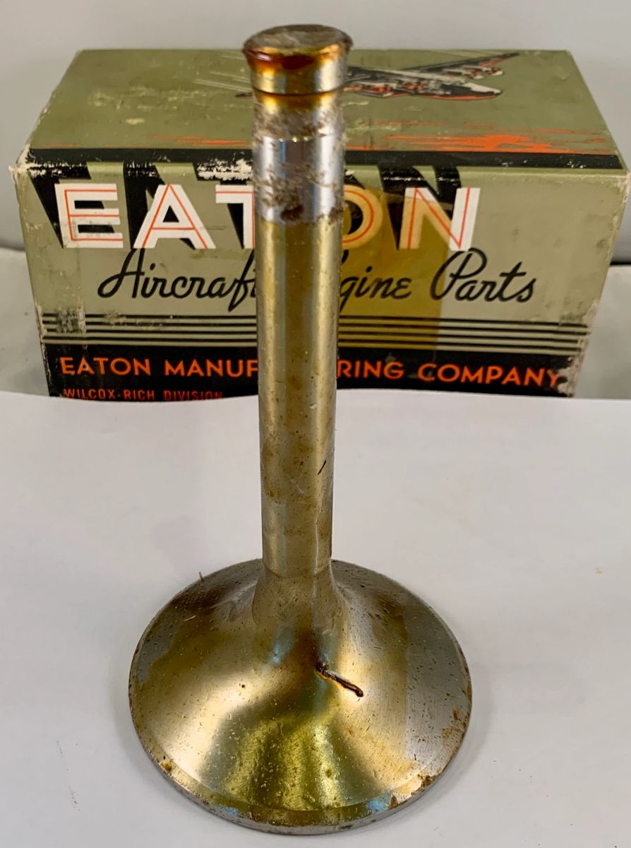 Wright Aircraft Engine Valve, New Old Stock PTS0106