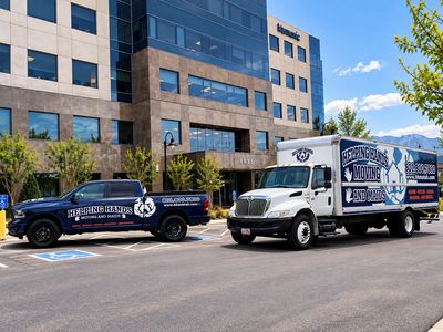 Helping Hands Moving commercial movers helping a Utah business relocate.