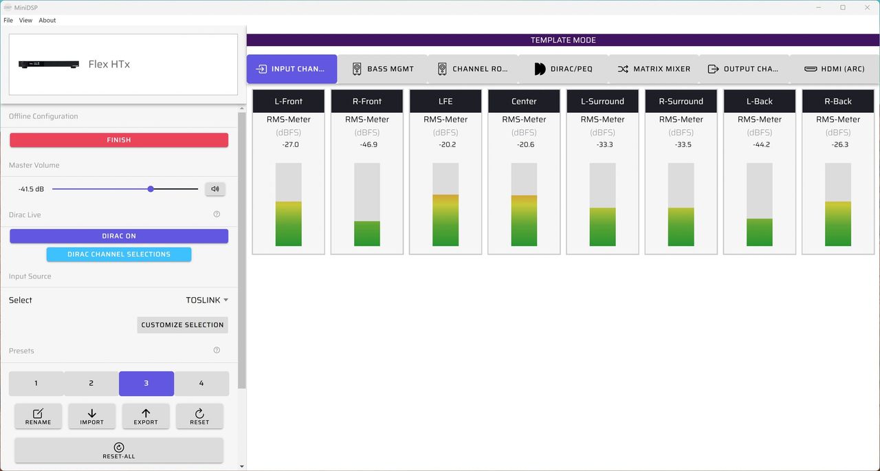 Diagram 2.  Device Console dashboard for Flex HTx