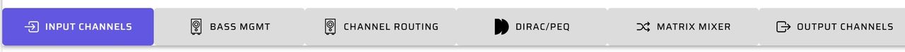 Diagram 4.  Configuration control pages are accessed through the tabs on the dashboard