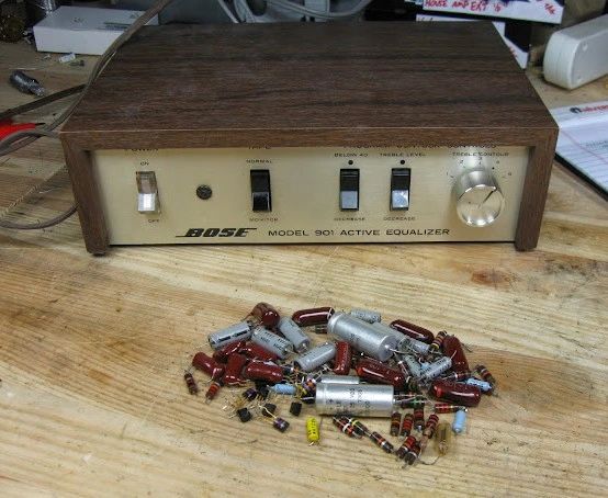 All components in a vintage equalizer are subject to failure:  resistors, transistors, transformers, diodes and the notorious capacitors