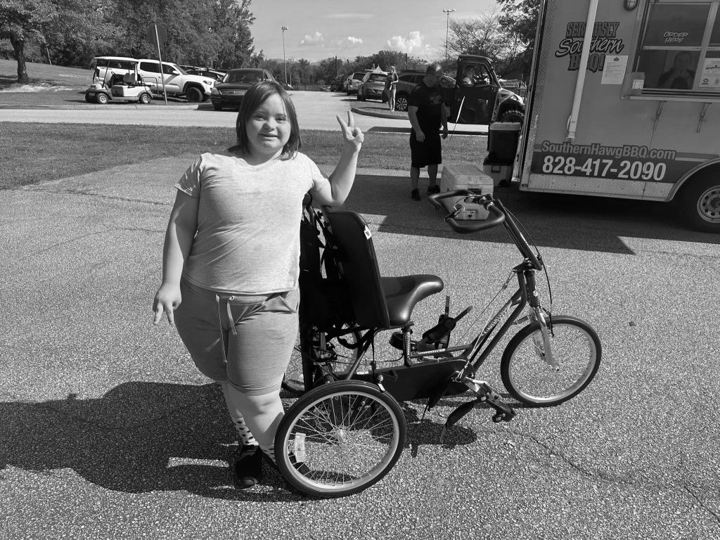 A participant of Mobility Matters Foundation's Annual Bike Day in 2023!
